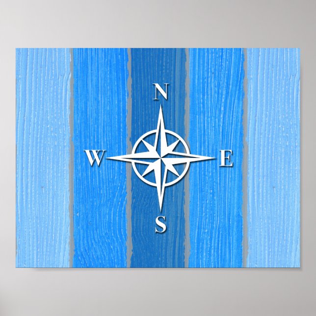 Póster Design com tema náutico (Frente)