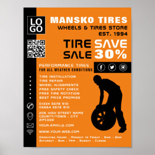Poster Design, Compro Especialista em pneus/pneus para re