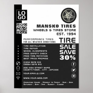 Poster Design, Compro especializado em pneus/pneus para l