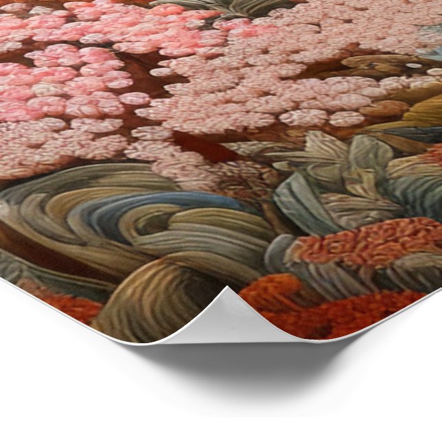 Poster Design da arte tradicional japonesa de arte legant (Borda)