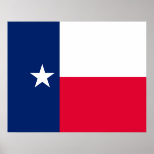 Póster Design da bandeira do estado de Texas