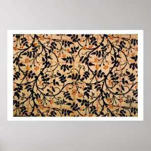 Póster Design da cortina da fuga do jasmim, 1868-70