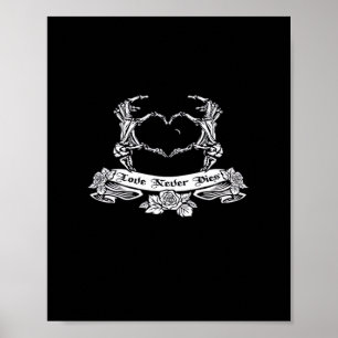 Poster Design da Mão do Esqueleto