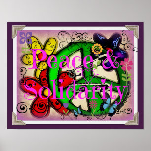 Poster Design da paz & da solidariedade