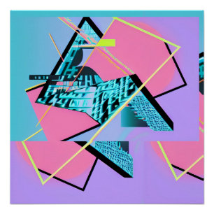 Póster Design da Pirâmide Memphis com Pong Powered