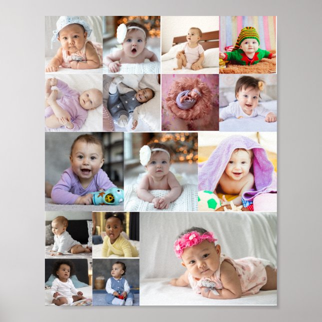 Poster Design da Sua Própria Colagem de Fotos 16 (Frente)