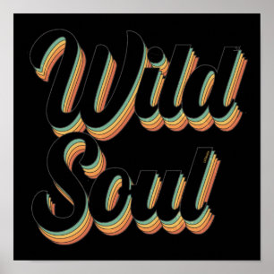 Poster Design da tipografia retro vintage da WILD SOUL 70