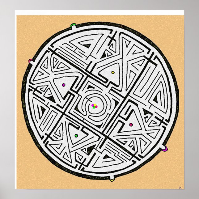 Poster design de 5 soluções (Frente)