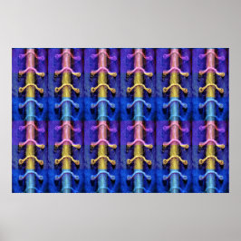 Poster Design de abstrato multicolorido industrial