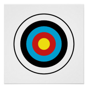 Póster Design de Alvo Bullseye