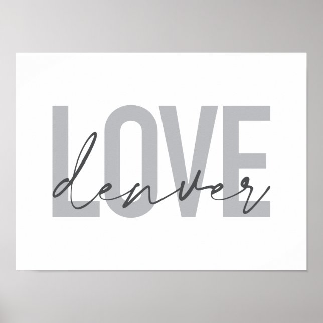 Poster Design de amor mínimo, simples, moderno, urbano De (Frente)