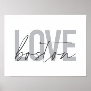 Poster Design de amor simples, legal, moderna e urbana de