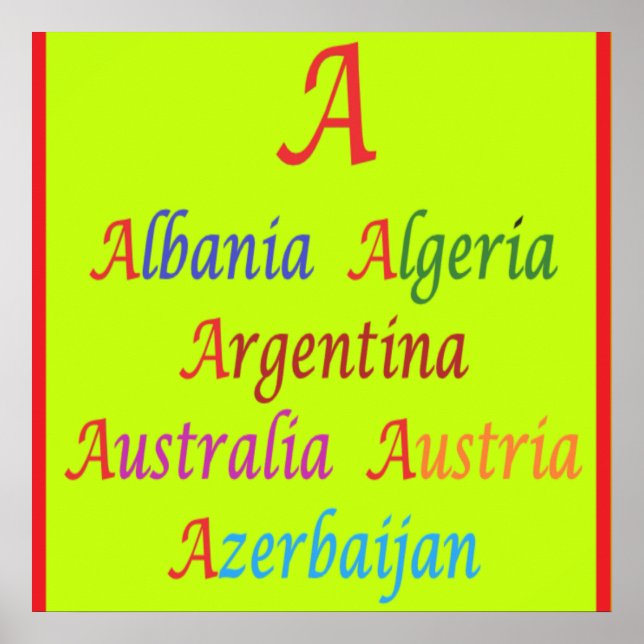 Poster design de aprendizagem de educação em palavras de  (Frente)