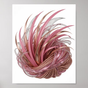 Poster Design de ARTE ABSTRATA Prata Nova