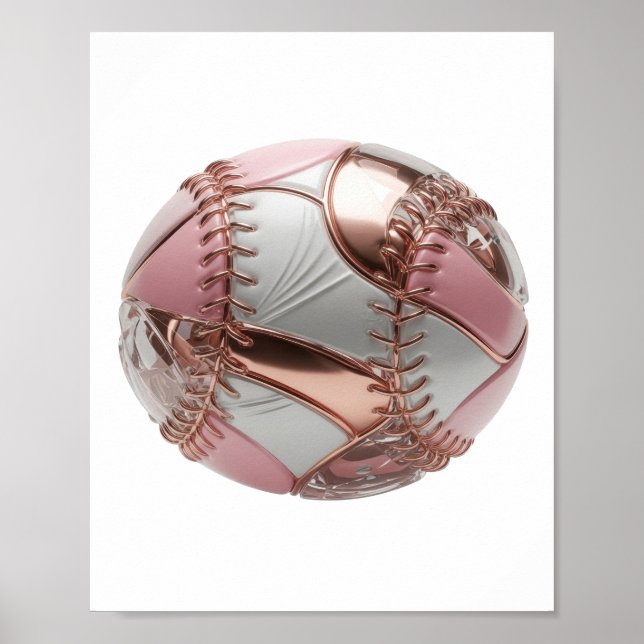 Poster Design de ARTE ABSTRATA Prateado Elegante (Frente)