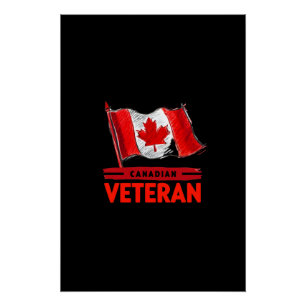 Póster Design de Arte Digital Veterana do Canadá