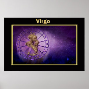 Póster Design de Astrologia Vergo Zodiac