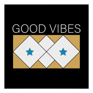 Póster Design de atualização de Vibes Positivas