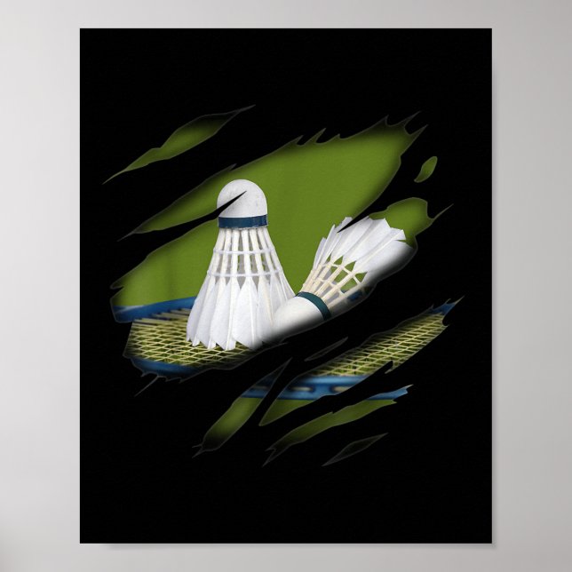 Poster Design de Badminton em Mim (Frente)