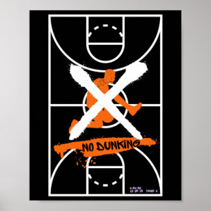 Poster Design de basquetebol legal sem fossa