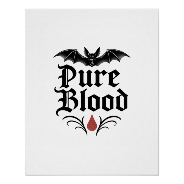 Póster Design de Bat Gótico puro | Vampiro escuro (Frente)