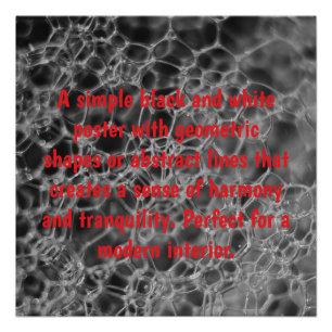 Póster Design de bolha de cinza