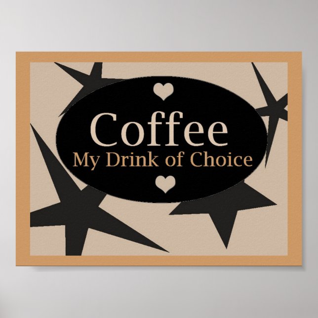 Póster Design de Café Única (Frente)