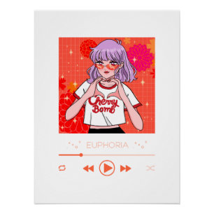 Póster Design de Camiseta Gráfica Arte de Parede de Ani