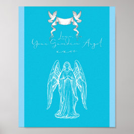 Poster Design de Carta de Amor - Amor, Seu Anjo da Guarda