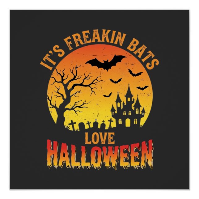 Póster Design de Castelo Assombrado de Halloween que os M (Frente)