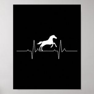 Poster Design de Cavalo legal para Homens Mulheres Equest