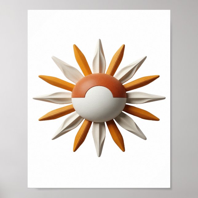 Poster Design de Citação da POKÉMON BOLA Cinza Nítido (Frente)