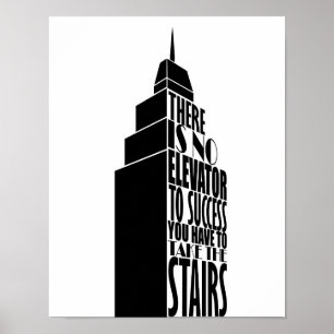 Póster Design de citação de incentivo