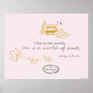 Poster Design de Citação de Livro de Gilmore Girls Rory
