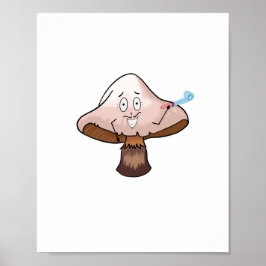 Poster design de cogumelo, cogumelo de festa