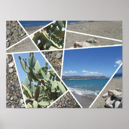 Poster Design de Colagem Mediterrânica
