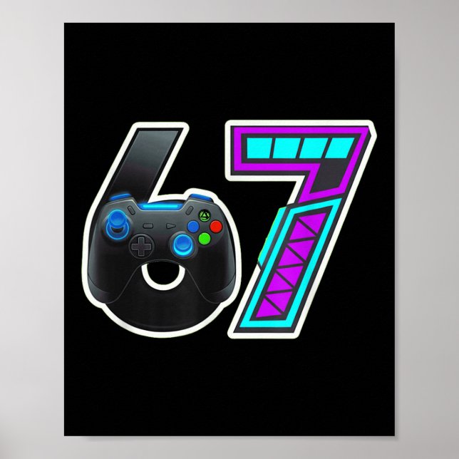 Poster Design de Controle de Console de Jogo 67 (Frente)