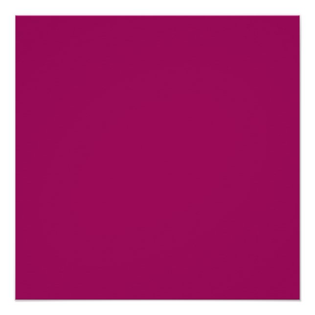 Póster Design de cor de framboesa (Frente)