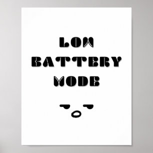 Poster Design de Cotação Cansada Funny Encantada no Modo