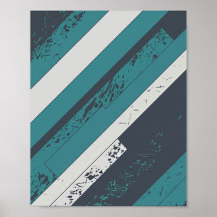 Poster Design de distribuição diagonal texturizada em bra
