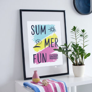 Poster Design de diversão de verão.