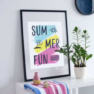 Poster Design de diversão de verão.