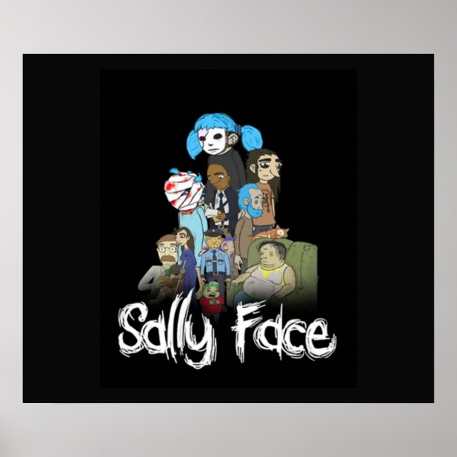 Poster Design de Episódio 1 de Sally Face (Frente)