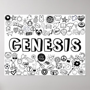 Poster Design de Estrutura de Tópicos de 'GENESIS'
