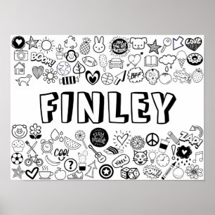 Poster Design de Estrutura de Tópicos 'FINLEY'