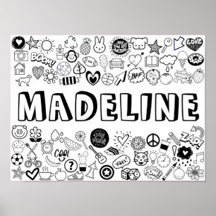 Poster Design de Estrutura de Tópicos 'MADELINE' - Você