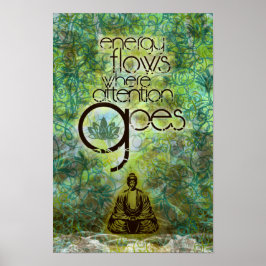Poster Design de estúdio de ioga Inspiracional - Fluxos d