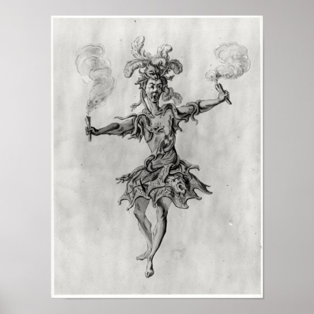 Póster Design de fantasia para o balé "Medusa" (Frente)