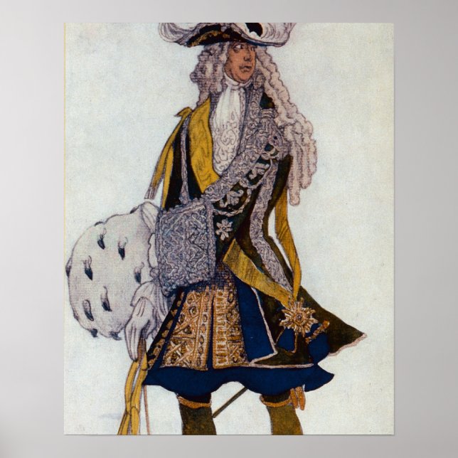 Poster Design de fantasia para o Rei, no Jardim, de S (Frente)