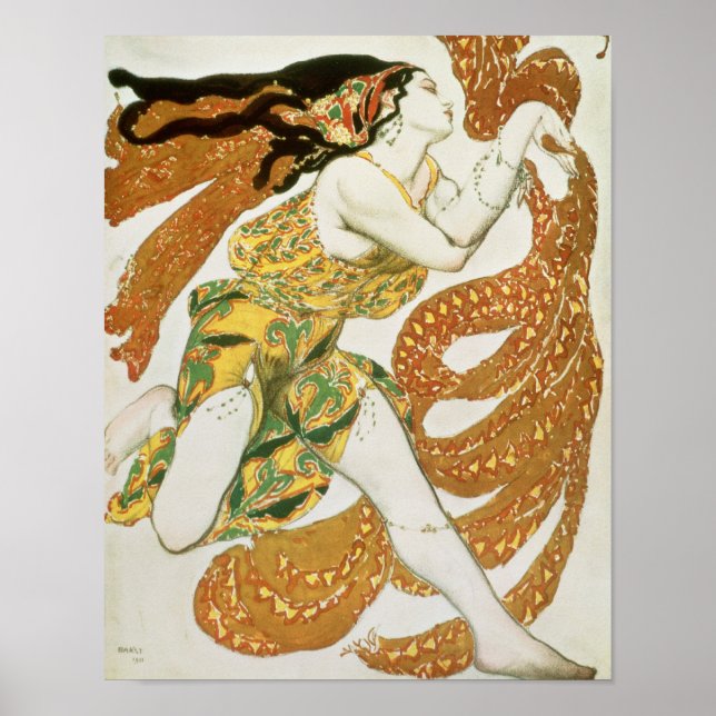 Poster Design de fantasia para um bacchante em 'Narcisse' (Frente)